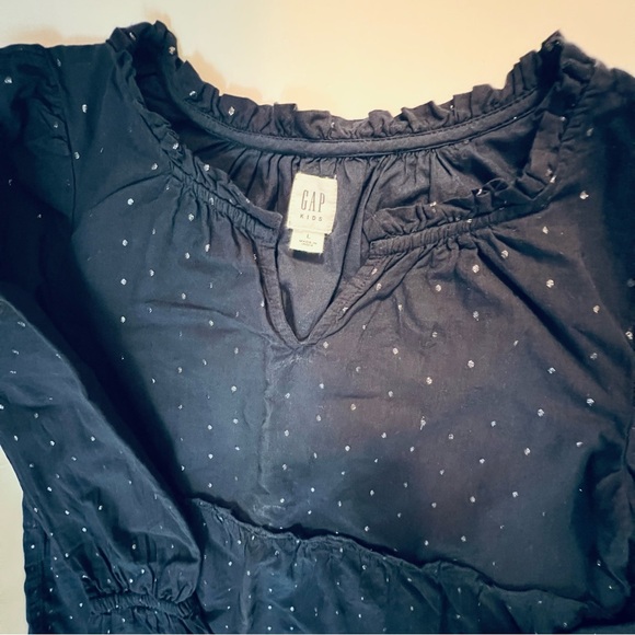 𝐆𝐀𝐏 Kids Puff Sleeve Dress 𝐬𝐢𝐳𝐞 𝐋(𝟏𝟎) - Picture 3 of 5